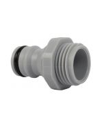 Kraannippel 1/2inch met uitwendige draad (pvc) op blister