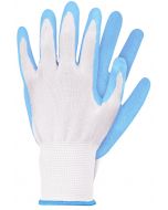 Werkhandschoenen - Lichtblauw - Latex - Maat M
