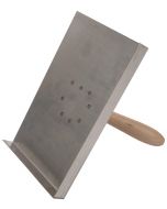 Palette de retouche, modele droite avec poignee en bois 