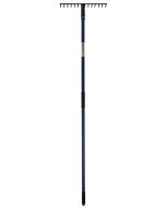 Râteau de jardin - Ergonomique - Manche en fibre de verre - 150 cm