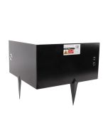 Bordure d'angle - Revêtement noir - Connectable - 30 x 30 x 16 cm