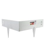 Bordure d'angle - Galvanisé - Connectable - 30 x 30 x 7,5 cm