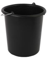 Seau en pvc 10L noir