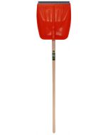 Pelle a neige en pvc 360mm avec manche de pelle courbe en hetre 