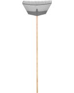 Balai a feuilles en pvc grand modele avec manche en bois 160cm