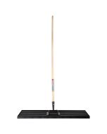 Râteau égalisateur - 70 cm - Acier revêtu - Manche en bois de frêne - 160 cm
