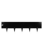 Borderrand - Gecoat - Zwart - Koppelbaar - 100 x 16 cm