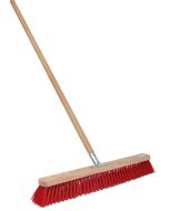 Straatbezem - Nylon - 60 cm - Houten steel - 160 cm