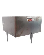 Bordure d'angle - Acier Corten - Connectable - 30 x 30 x 16 cm