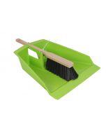 Bladerenblik - Met stoffer - Kunststof - Hout - Lime