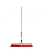 Straatbezem - Nylon - 60 cm - Houten steel - 160 cm