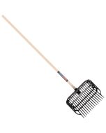 Fourche a coupeaux avec panier et manche