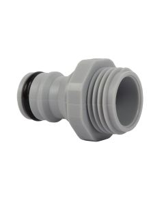 Kraannippel met uitwendige draad 1/2inch (pvc)