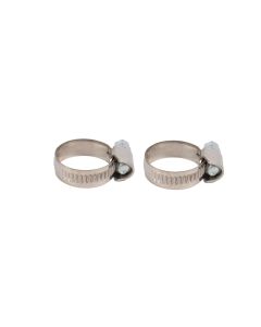 Slangklemmen - Met schroef - Verzinkt - 12-22 mm - 2 stuks