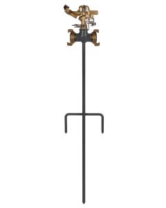 Sectorsproeier - T-model - Messing - Verstelbaar - Voor 1/2 inch - Met piket