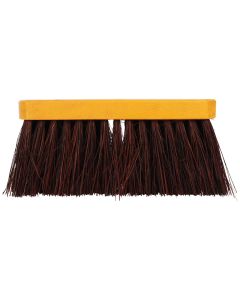 Straatborstel geel gelakt hout 31 cm met 75% bahia bouw professioneel