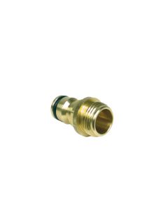 Kraannippel met uitwendige draad 1/2 inch (messing)
