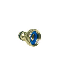 Kraannippel met inwendige draad 3/4 inch (messing)