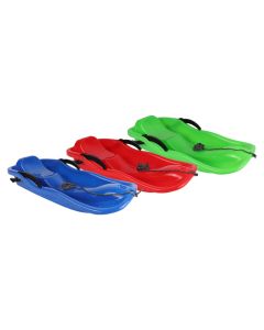 Kinderslee - Kunststof - Met trekkoord - Met rem - Blauw/Rood/Groen