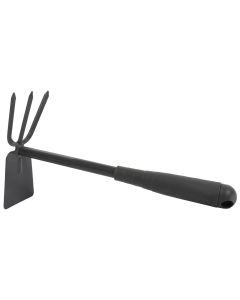 Hak met drietand 60 mm met handvat in kunststof