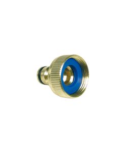 Kraannippel met inwendige draad 1 inch (messing)