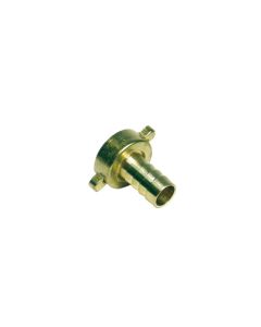 Kraankoppeling met inwendige draad 3/4 inch en slangtule dia 12-18 mm (messing)