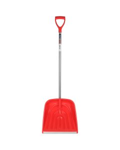 Sneeuwschuiver - Kunststof - Met beschermstrip - Metalen steel - D-handvat - 136 cm