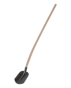 Zandschop nr oo, klein model met gebogen steel in es