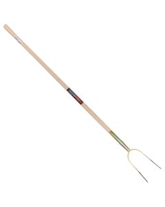 Hooivork - 2 tanden - Met veerbus - Essenhouten steel - 165 cm