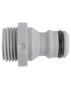Kraannippel 1/2inch met uitwendige draad (pvc) op blister