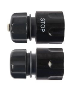Slangkoppelingset - Met waterstop - Kunststof - 1/2 inch