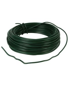 Spandraad - Metaal - Geplastificeerd - 15 meter - Groen