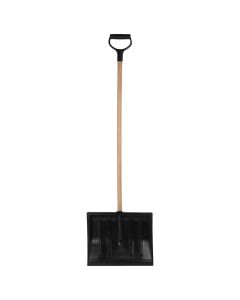 Sneeuwschuiver - Kunststof - Houten steel - D-handvat - 140 cm