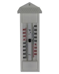 Thermometre mini/maxi blanc pvc 235 x 60mm