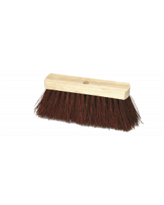 Straatborstel blank hout 31 cm met tuticorinvezels