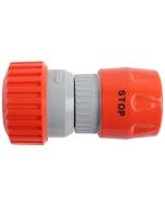 Snelkoppeling dia 18-23mm met stop en slanghouder (pvc) op kaart