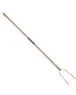 Hooivork - 2 tanden - Met veerbus - Essenhouten steel - 135 cm