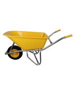 Kruiwagen - Professioneel - Geel - Verzinkt frame - Anti-lek - 100 liter