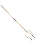 Mestvork - 5 tanden - Essenhouten steel - 130 centimeter