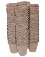 Turfpotjes - Zaaipotjes - Biologisch afbreekbaar - Rond - 96 stuks