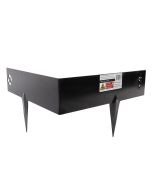 Hoekborderrand - Gecoat - Zwart - Koppelbaar - 30 x 30 x 7.5 cm