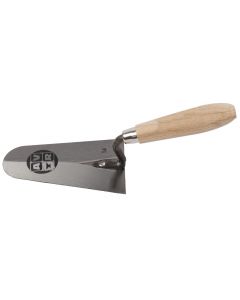 Truelle a polir 14cm avec poignee en bois