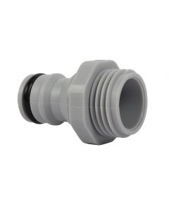Kraannippel 1/2inch met uitwendige draad (pvc) op blister