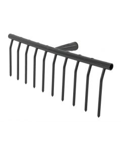 Rateau de jardin 10 d forgees, douille droite