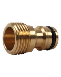 Kraannippel 1/2 inch met uitwendige draad (messing) op kaart