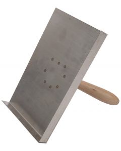 Palette de retouche, modele droite avec poignee en bois 