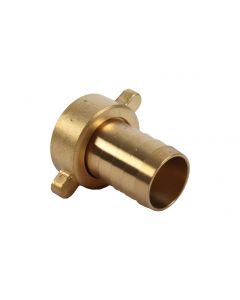 Tetine femelle 3/4 pouce avec porte-tuyau ø 18-23mm (laiton) - sous blister