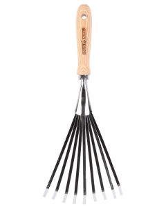 Greentools balai a feuille avec petit manche en bois
