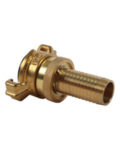 GK-RACCORD RAPIDE AVEC PORTE-TUYAU Ø 18-23 MM AVEC ÉMERILLON ANTI-FUITE (LAITON)