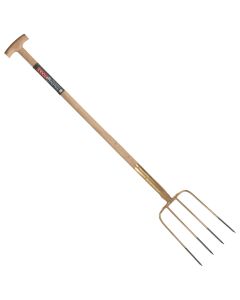 Fourche à fumier 4 dents à soie avec manche T 100cm